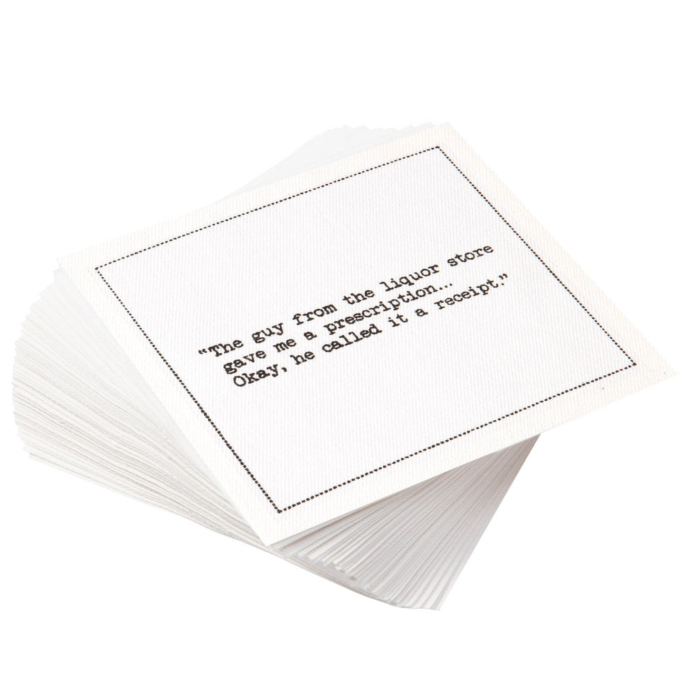 Whiskey Quotes Cocktail Napkins