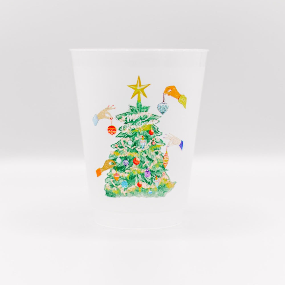 Christmas Tree Ornaments Shatterproof cup 16 oz.