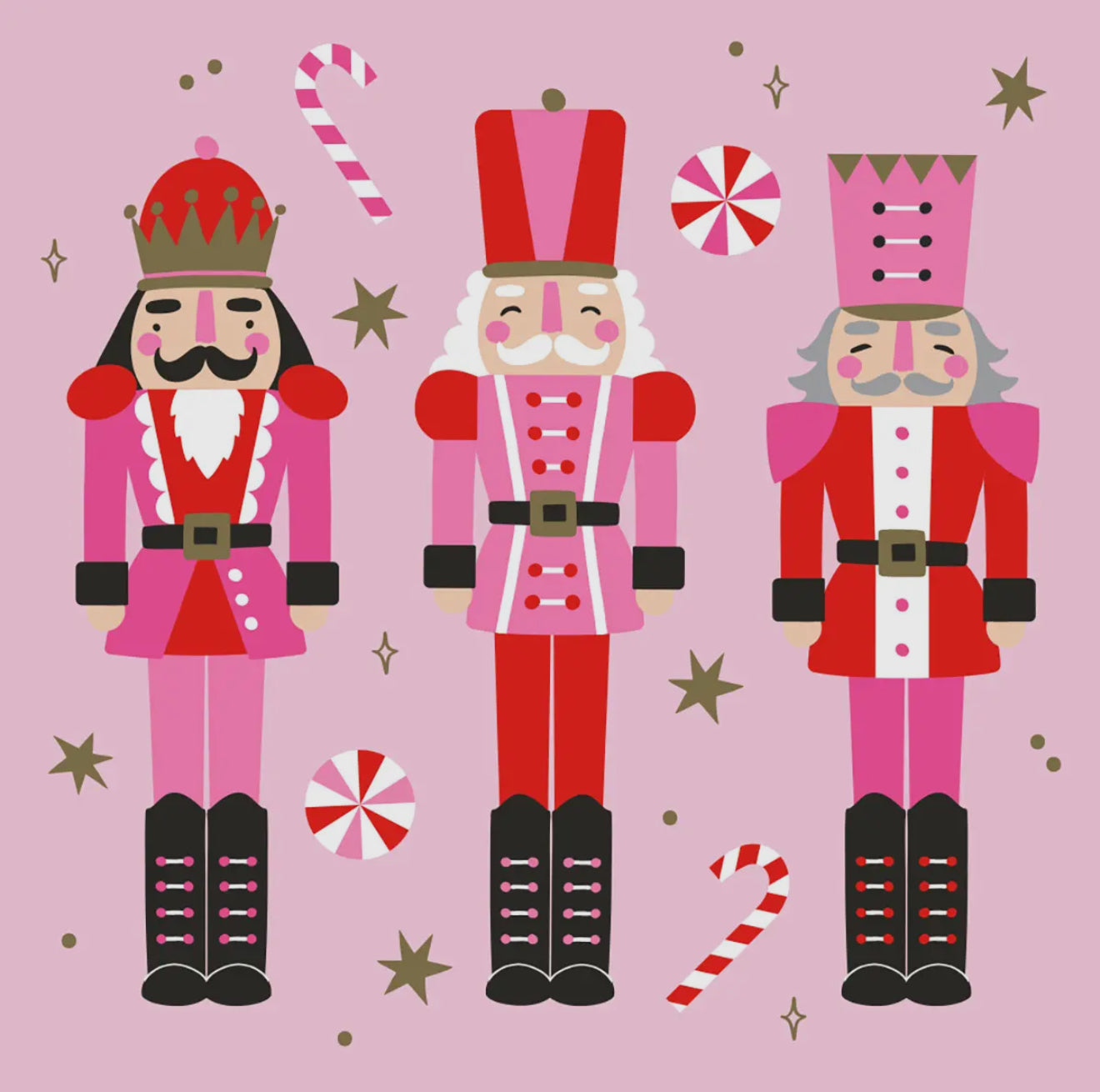 Nutcracker Pink Cocktail Napkins
