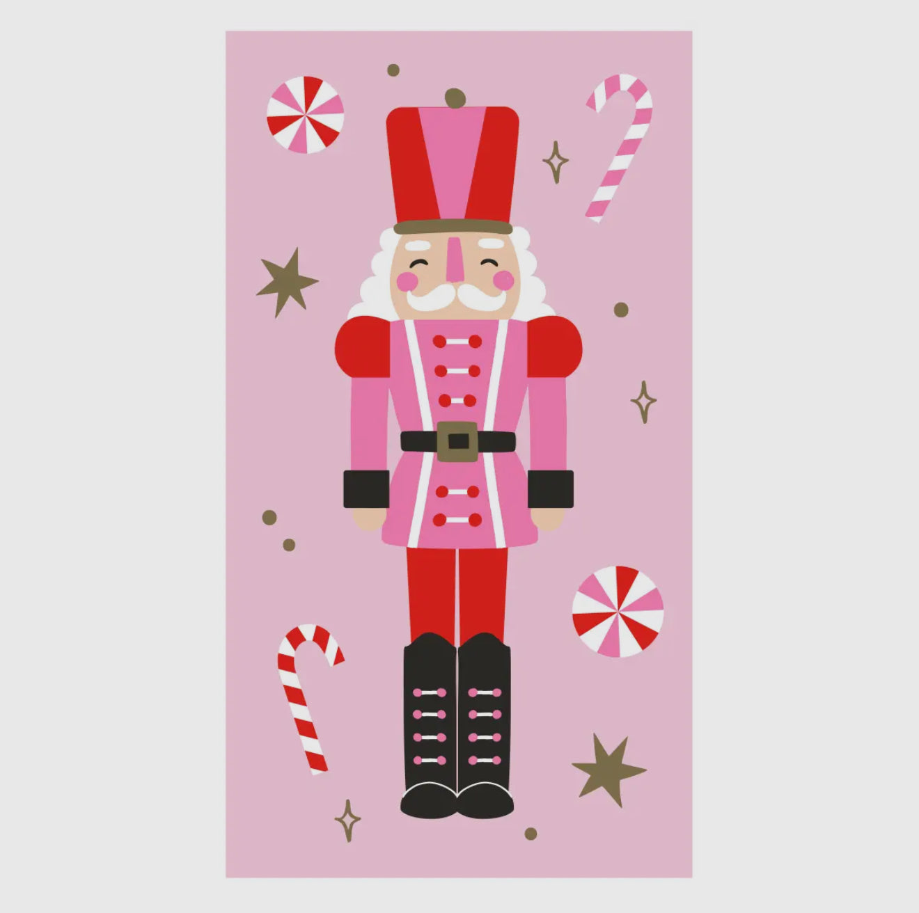 Nutcracker Pink Guest Towels