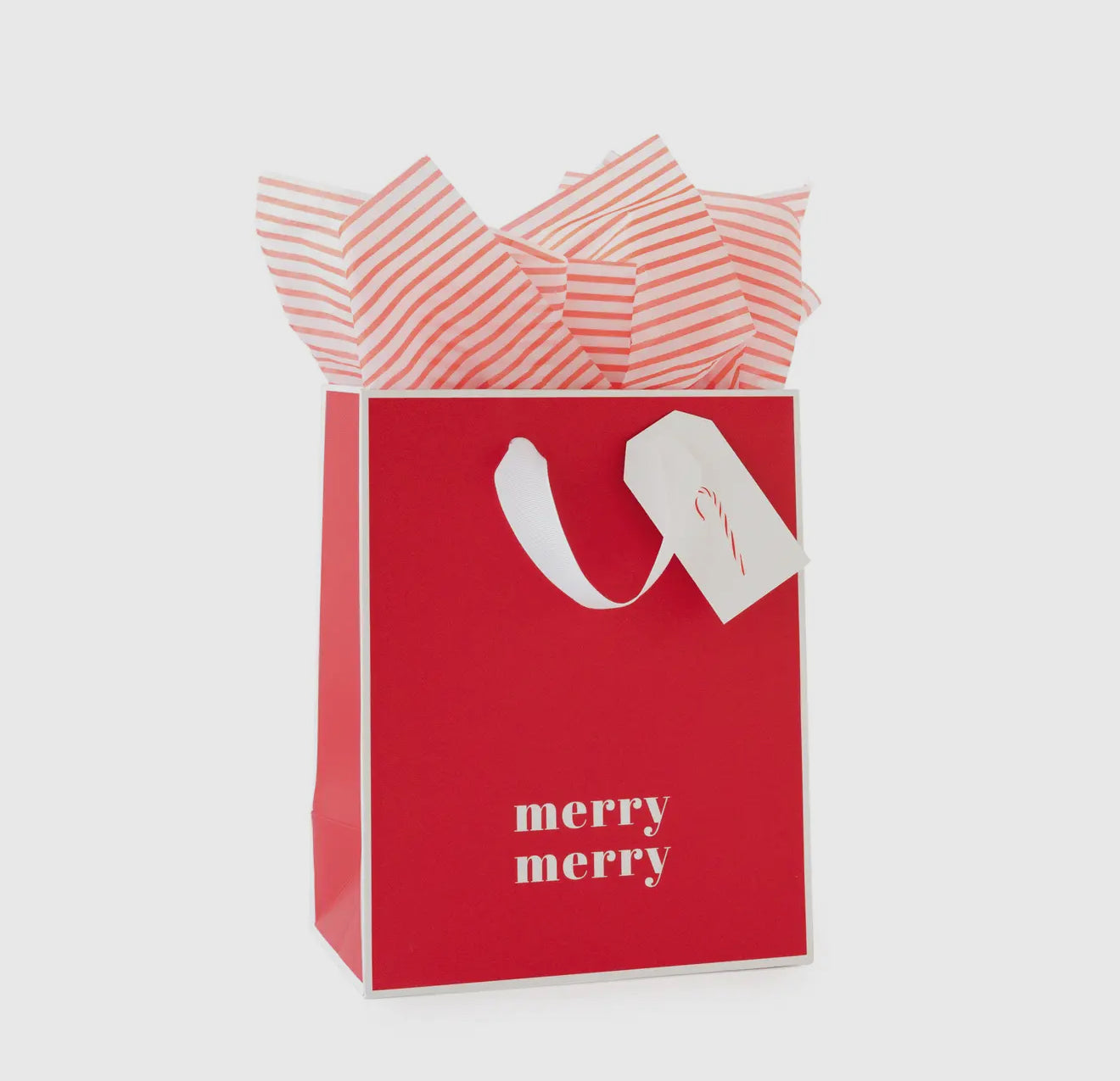 Gift Bag Set, Merry Merry (Red)