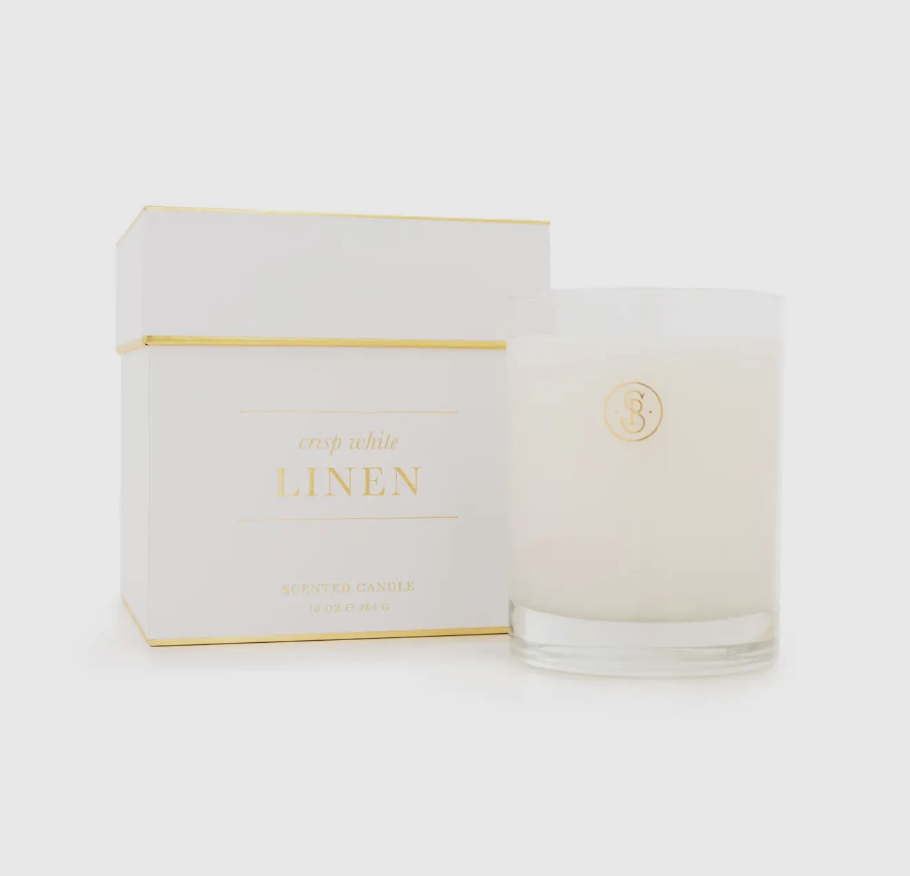 Signature Candle, Crisp White Linen