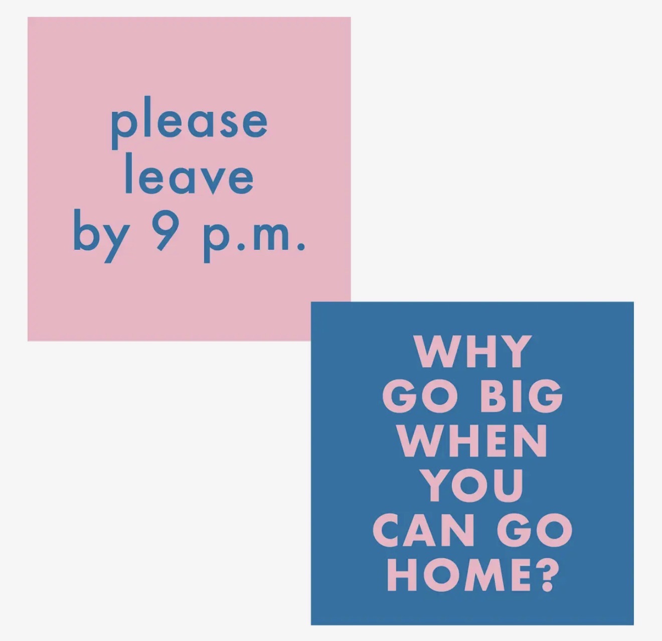 Please Leave By  - Double Sided Funny Cocktail Napkins