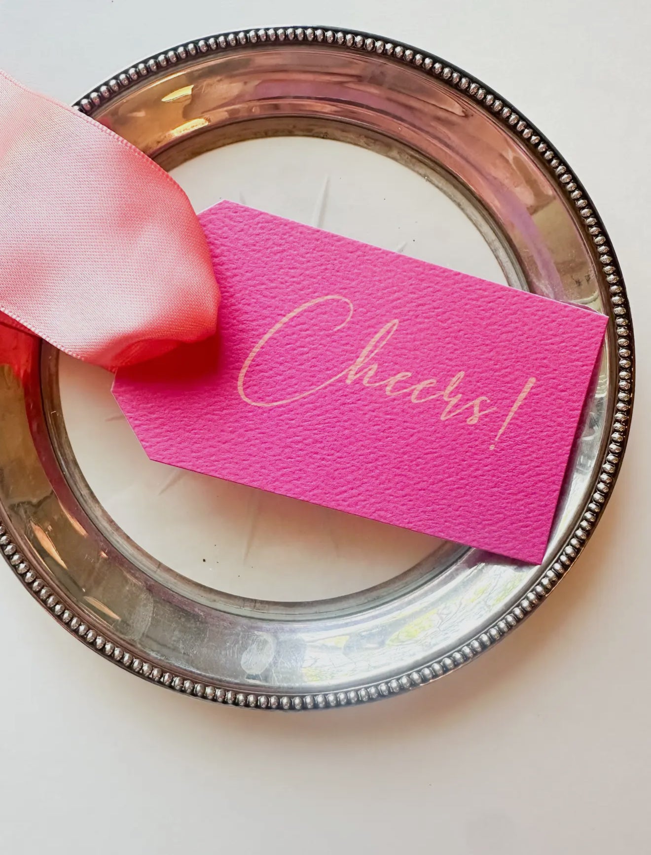 Pink Cheers Gift Tag