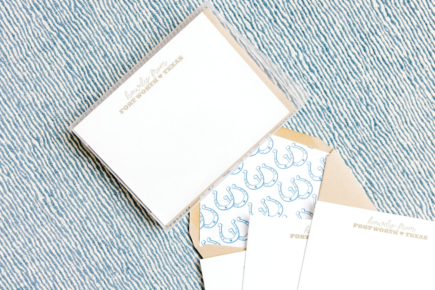 Howdy From Fort Worth - Letterpress Notecards