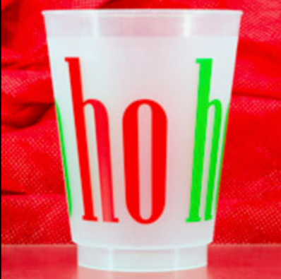 Ho Ho Ho Frosted Cups