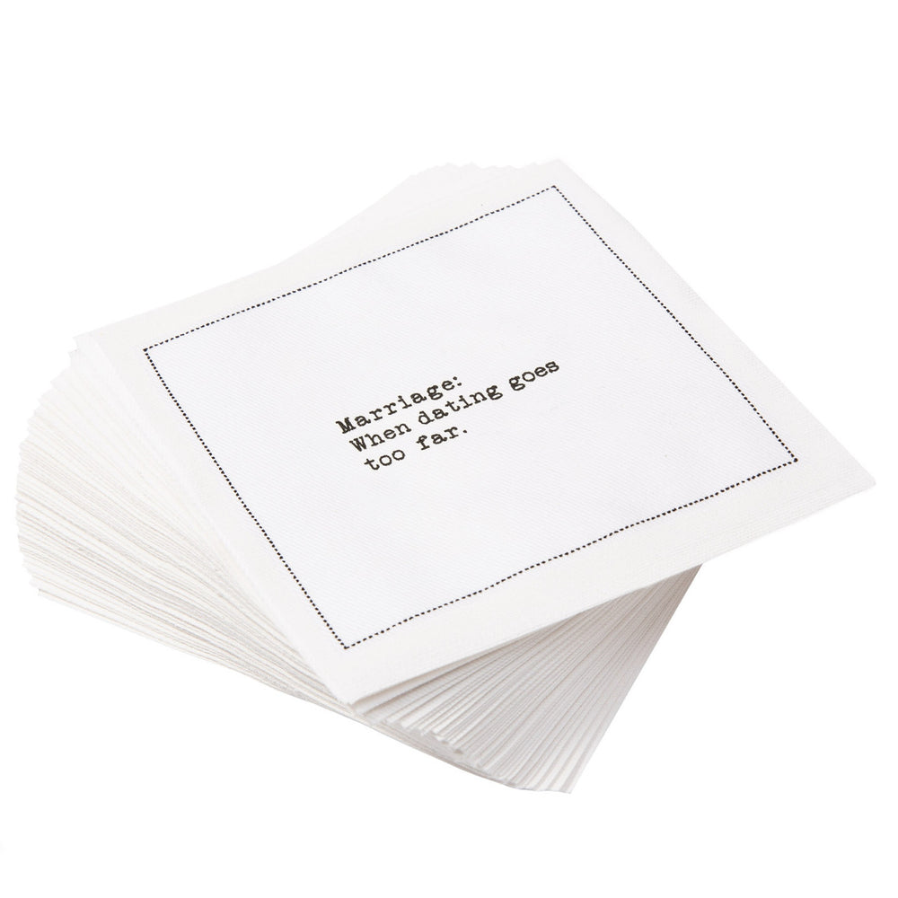 Marriage Quotes Cocktail Napkins