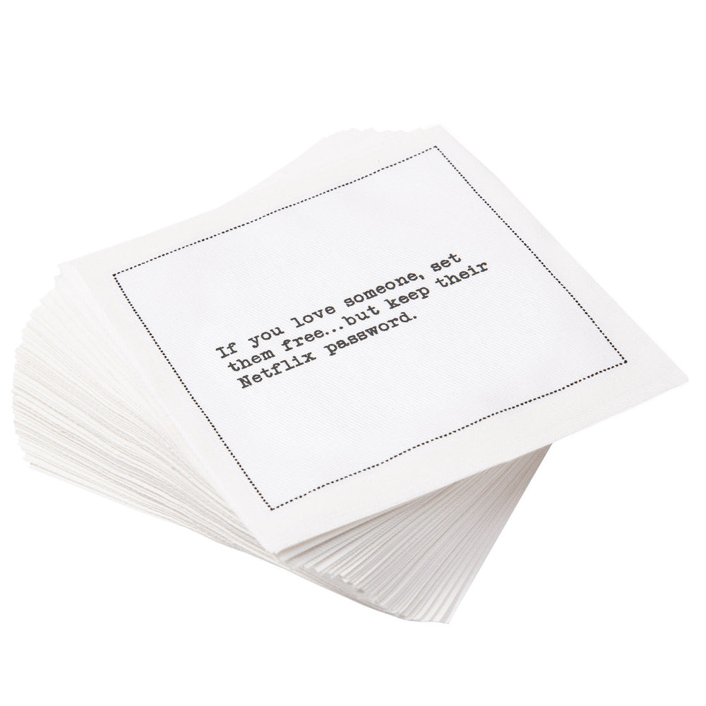 Relationship Quotes Cocktail Napkins