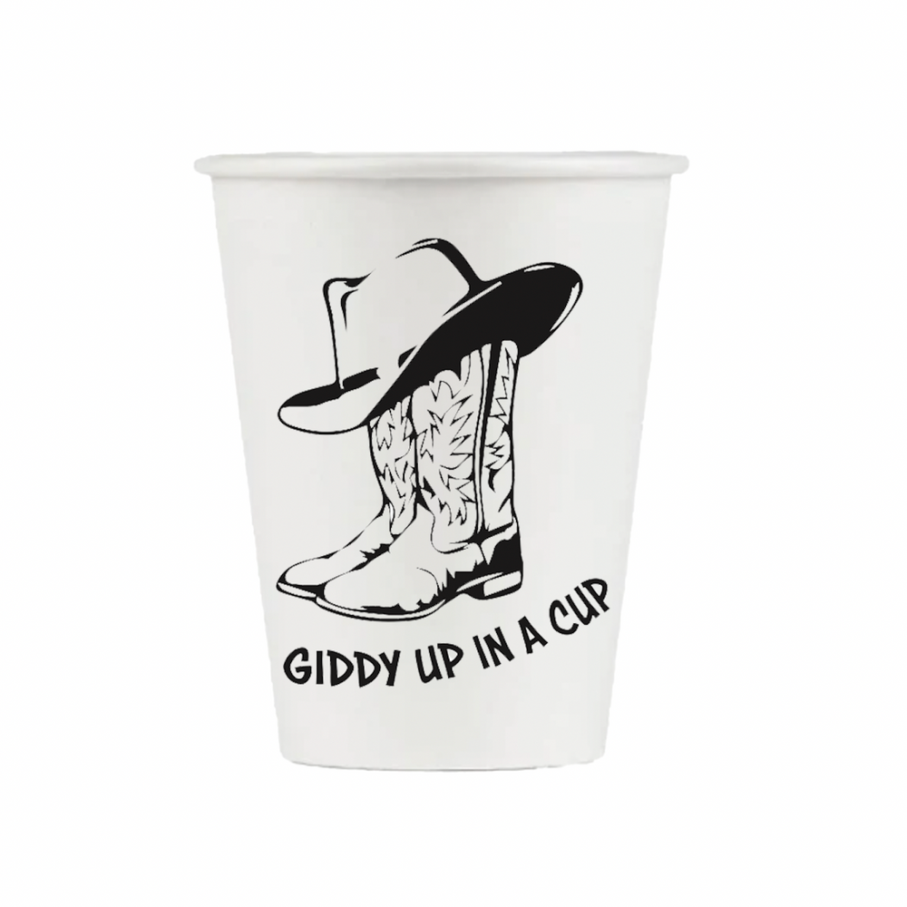 Giddy Up In A Cup - Coffee Cups with Lid