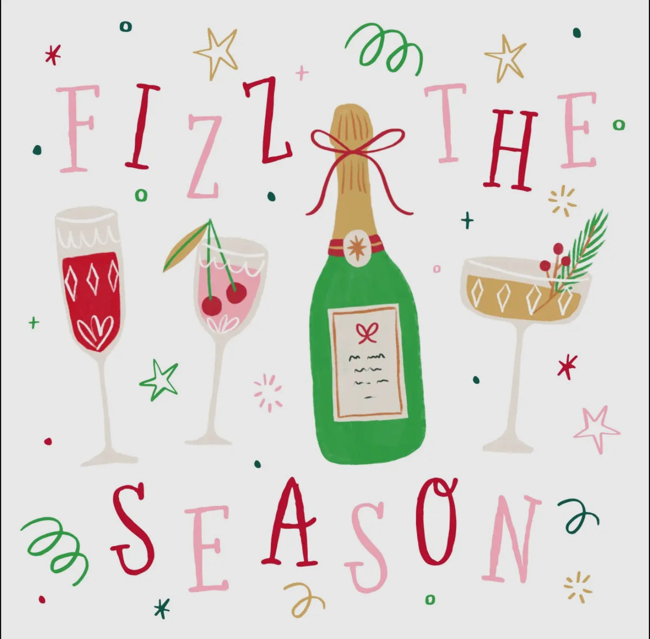 Fizz the Season Cocktail Napkins
