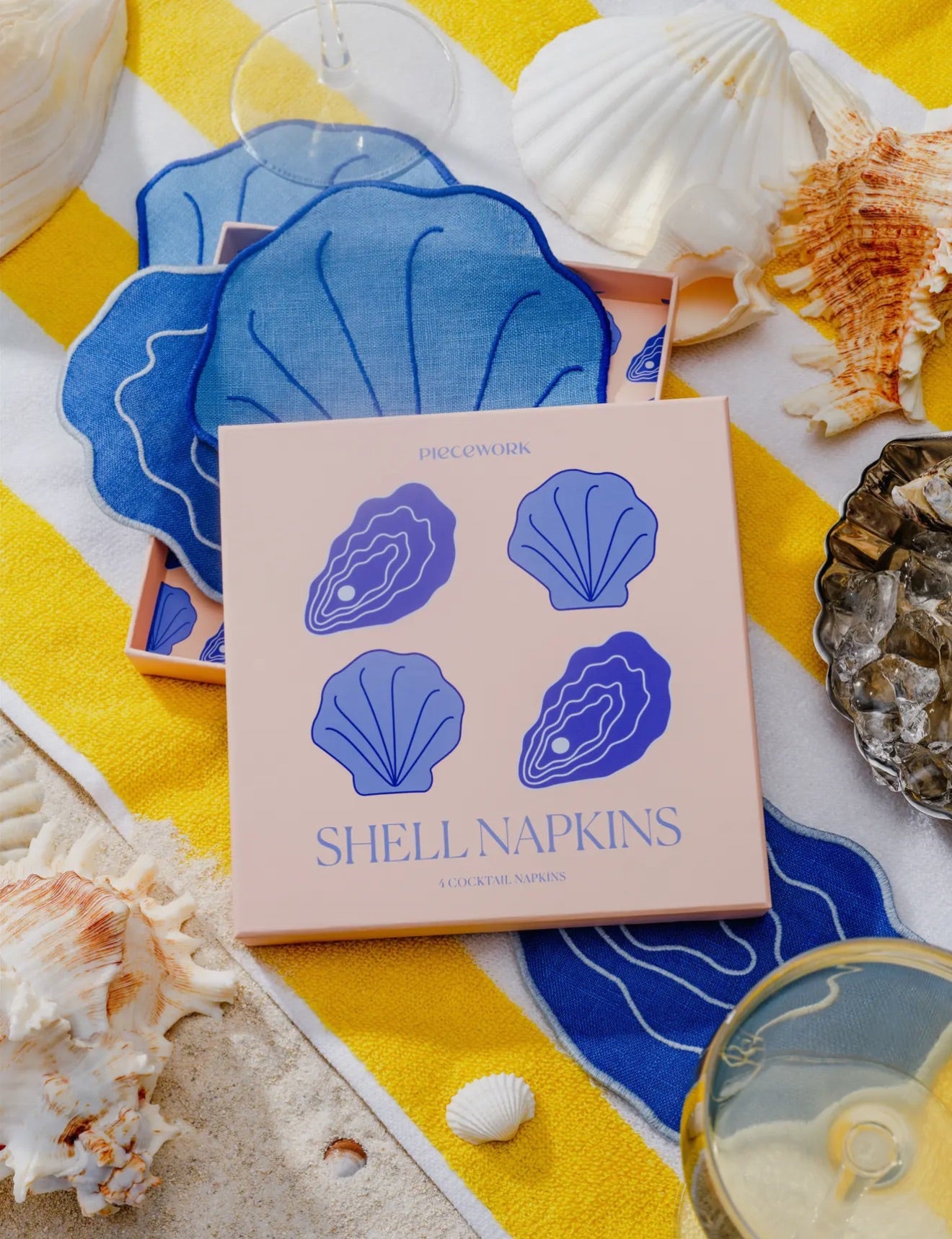 Shell Cocktail Napkins