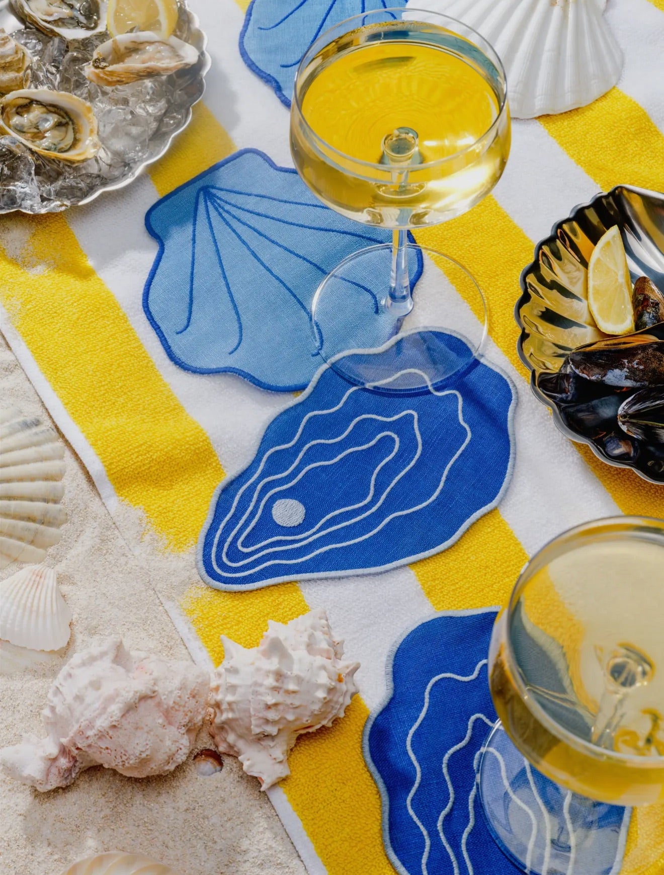 Shell Cocktail Napkins