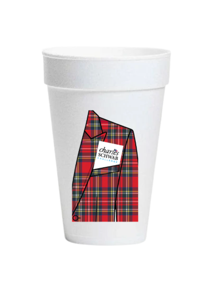 Charles Schwab Jacket Full Color Foam Cups