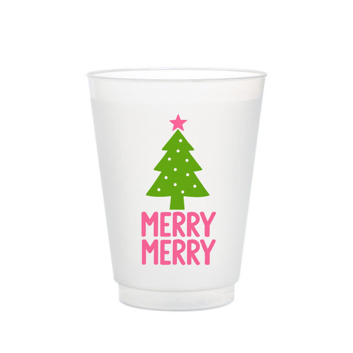 Merry Merry Frosted Cups